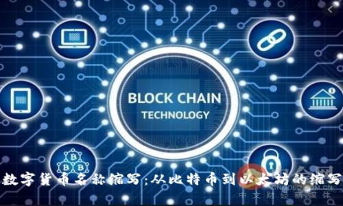 全面解析数字货币名称缩写：从比特币到以太坊的缩写背后含义